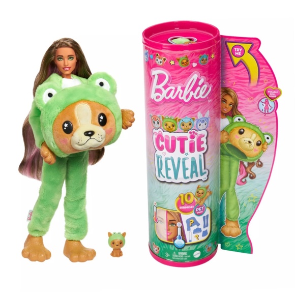 NIP! Barbie Cutie Reveal! 10 Surprises! Pet Inside! - Picture 1 of 6